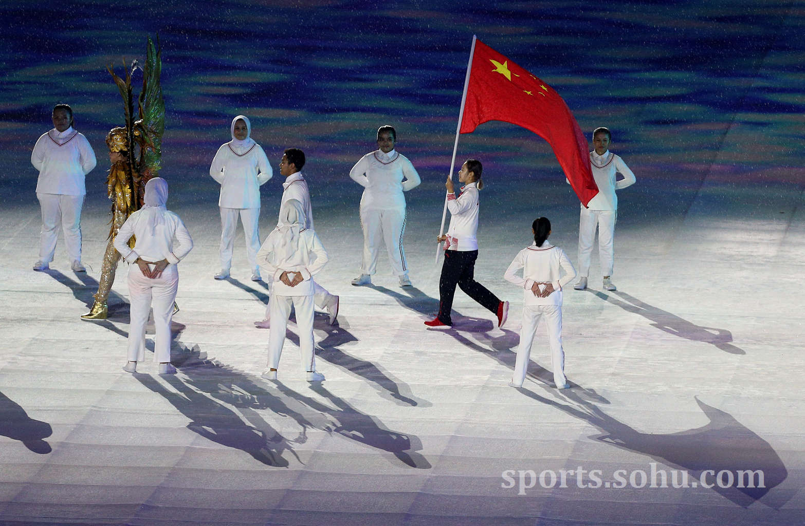 印度尼西亚亚运会中国代表团抵达雅加达出征备战备战。